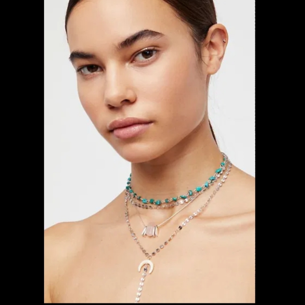 Free people Dana point layering necklace